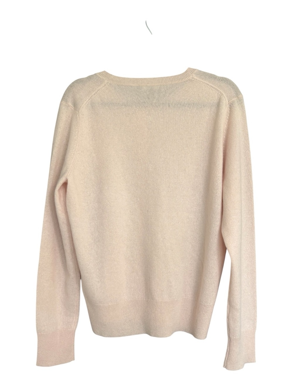 Lord & Taylor 100% Cashmere Cardigan Sweater Pale Blush Pink XL Luxury Knit - Picture 5 of 5